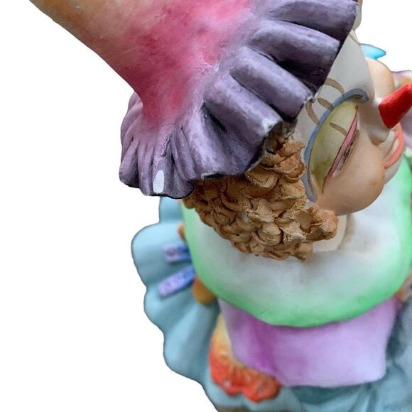 Handmade Circus Clown Kids Ceramic Sculpture Figure Made in Colombia by Guzman - Picture 6 of 9